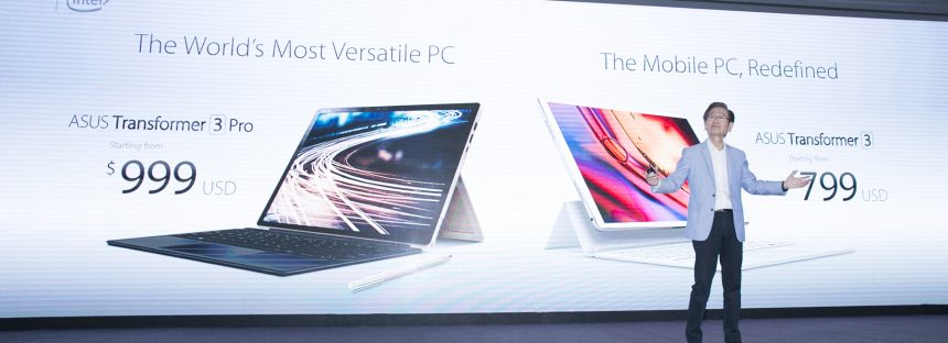 ASUS schickt mit Transformer 3 neue Convertibles ins Rennen