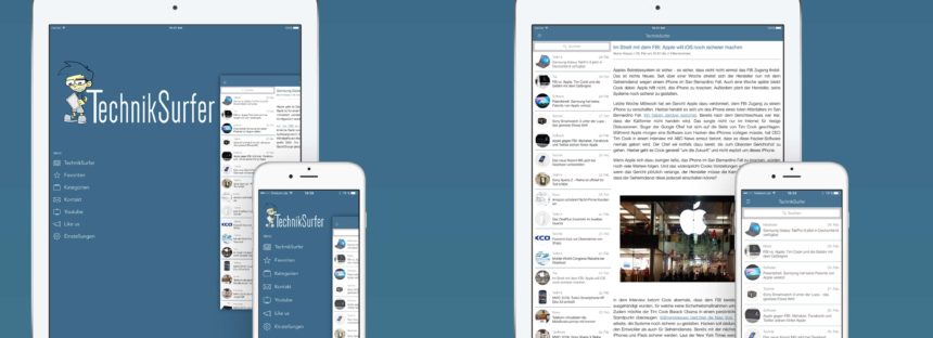 Größeres TechnikSurfer App-Update unterstützt iOS 10